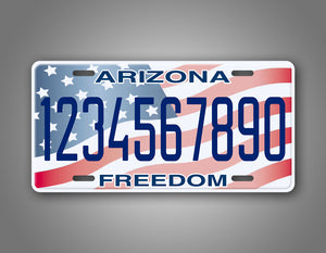 Personalized Arizona Optional Novelty Auto Tag 