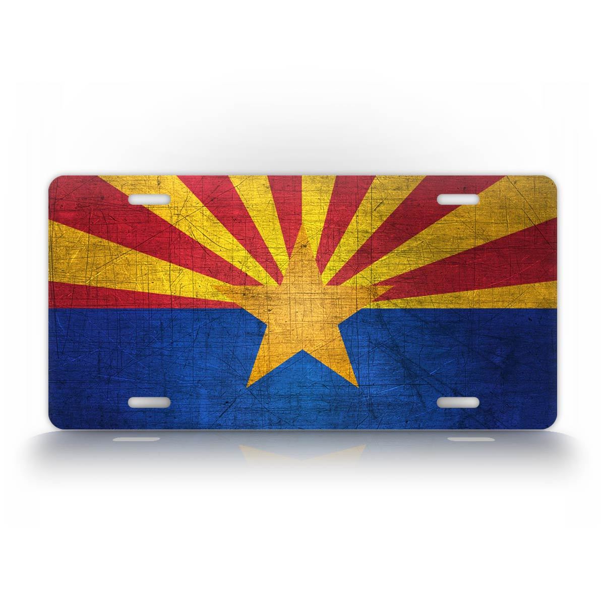 Arizona Flag Vintage Americana License Plate 