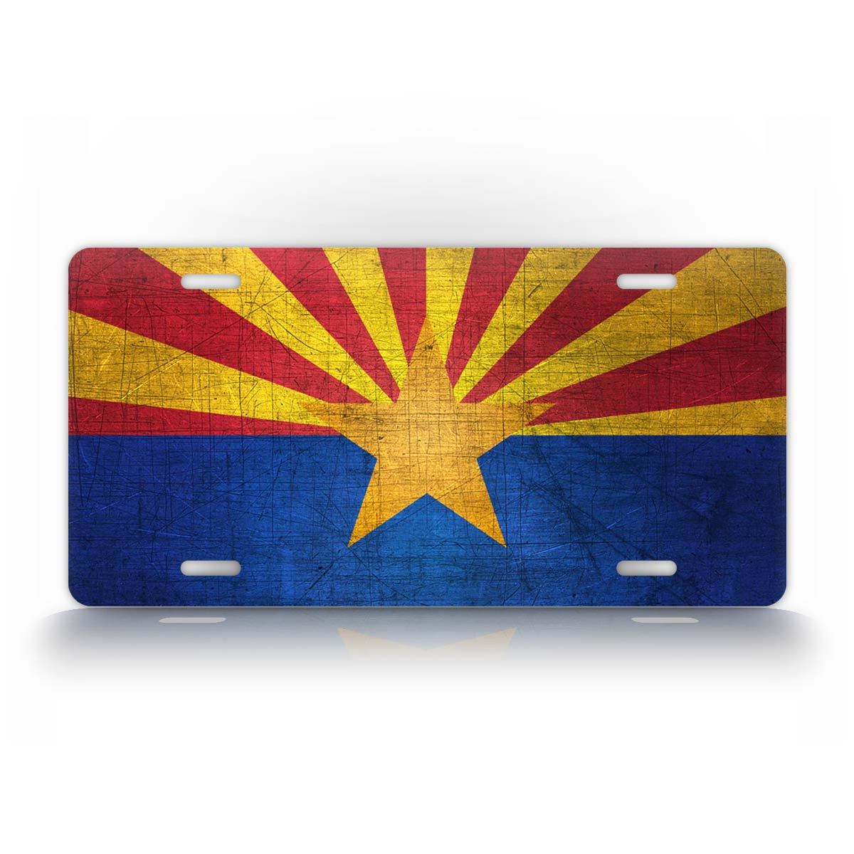 Arizona Flag Vintage Americana License Plate 
