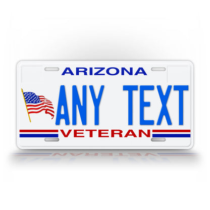 Personalized Arizona Veteran Custom State License Plate