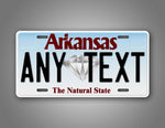 Any Text Arkansas Any Text State License Plate 