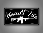 Assault Life AR15 Auto Tag Plate 