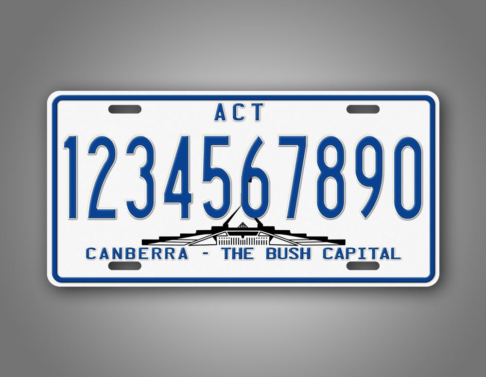 Personalized Text Australia Canberra Bush Capital Auto Tag