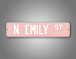 Personalized Any Text Baby Pink Street Sign 