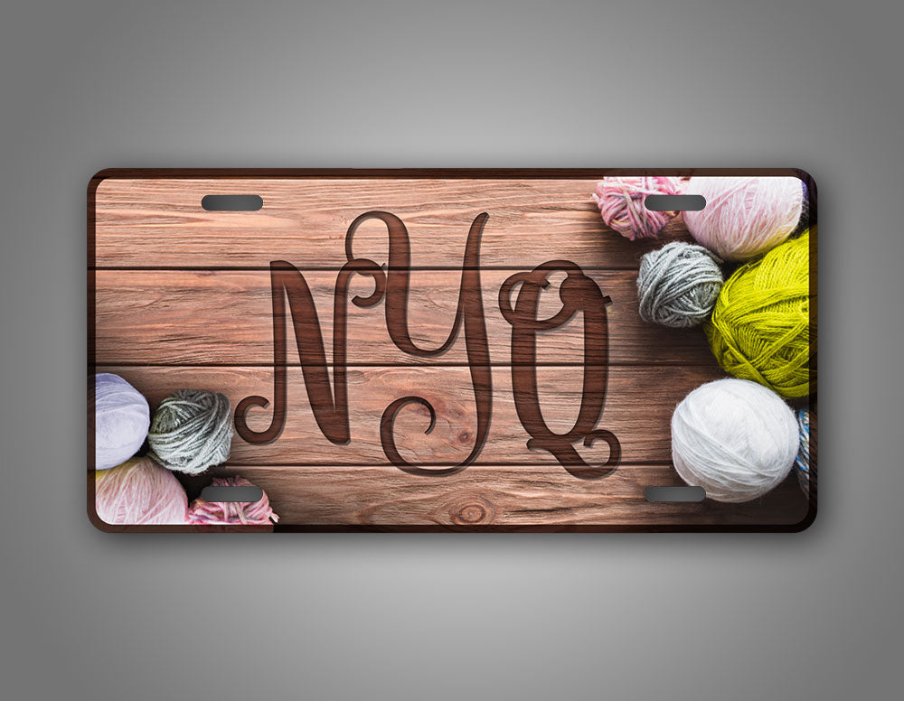 Custom Monogram Yarn Auto Tag
