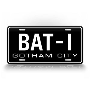 Batman Gotham City Bat-1 License Plate 1966 Auto Tag 
