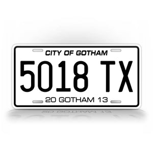 Batman Dark Night Rising Movie License Plate City Of Gotham 2013 