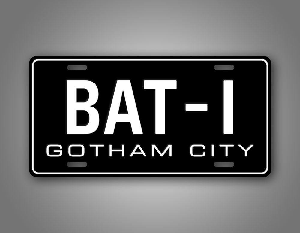 Batman Gotham City Bat-1 Auto Tag 1966 License Plate 