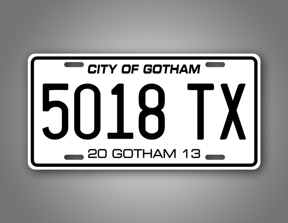 Batman Dark Night Rising Movie Taxi Cab License Plate 