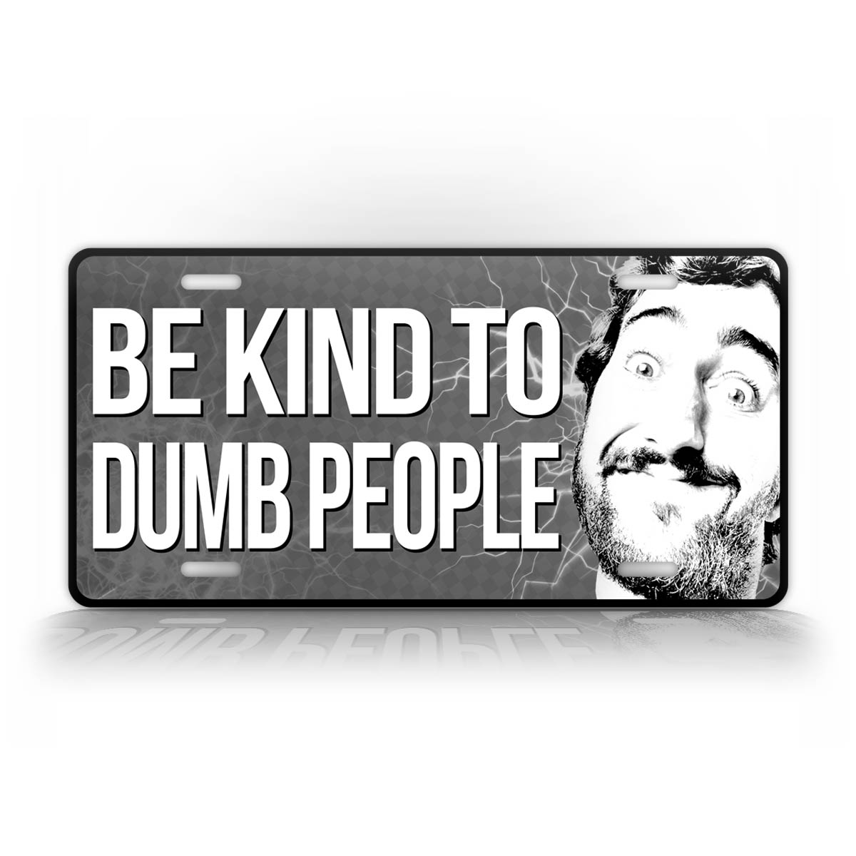Funny Be Kind To Dumb People License Plate 