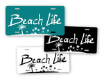 Beach Life License Plate 