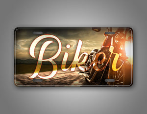 Biker Motorcycle Photo License Plate 