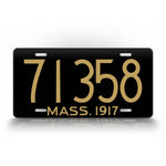Massachusetts Custom Any Text 1917 Auto Tag 