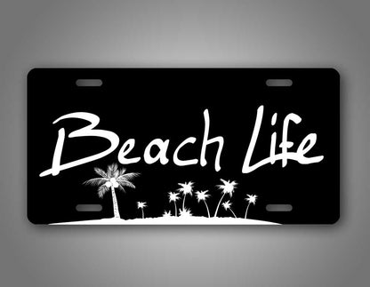 beach Life Tag License Plate