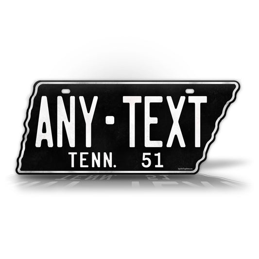 Black Novelty 1944 Tennessee License Plate   
