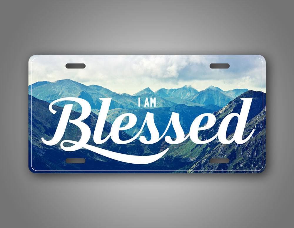 Blessed Mountain Background Beautiful Auto Tag 