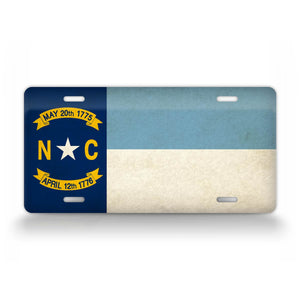 University Of North Carolina Flag License Plate