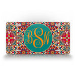 Customized Boho Chic Style Monogrammed License Plate