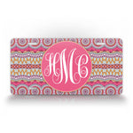 Customized Boho Chic Style Monogrammed License Plate