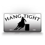 Hang Tight Cowboy Auto Tag 