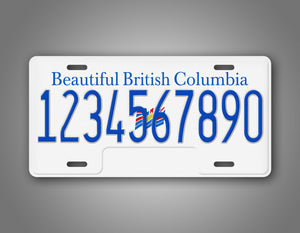 Personalized Novelty British Columbia Canada Custom License Plate  