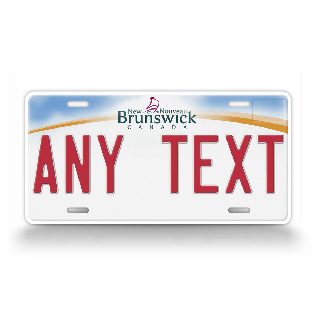 Custom New Brunswick Canada Novelty License Plate 