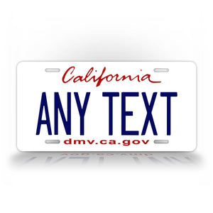 Custom White California Any Text Auto Tag 