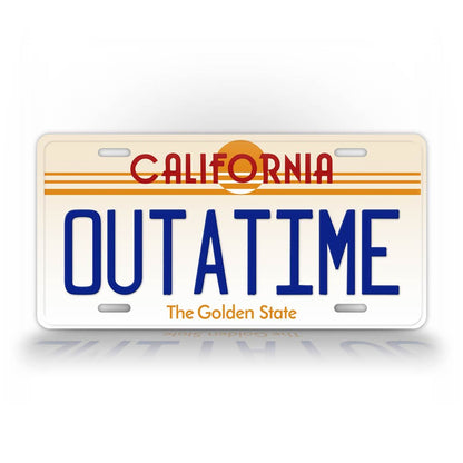 California Outatime Back To The Future License Plate
