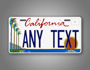 Personalized Custom California Palm Trees License Plate Auto Tag