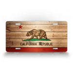 California State Flag License Plate 