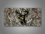Deer Head Buck Silhouette License Plate