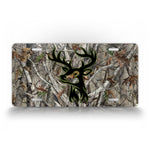 Deer Head Buck Silhouette License Plate