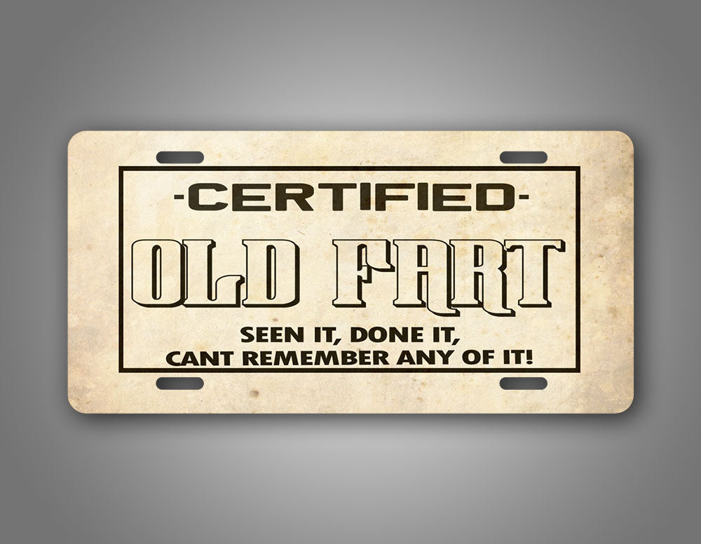 Certified Old Fart Auto Tag