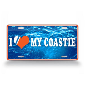 I Love My Coastie Coast Guard Sweetheart License Plate 