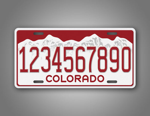 Colorado Green Blank Novelty Metal License Plate