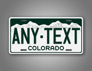 Current Colorado Custom State Auto Tag
