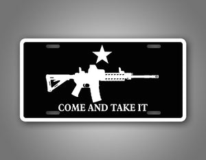 Black And White Come And Take It Tactical Auto Tag 