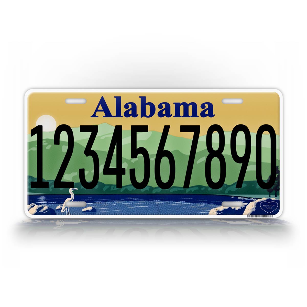Custom Text Current Alabama State License Plate
