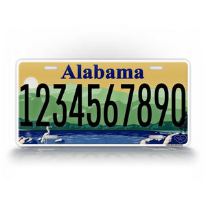 Custom Text Current Alabama State License Plate