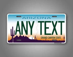 Custom Any Text Arizona State License Plate  