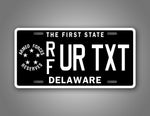 Custom Text Delaware Armed Forces Reserve License Plate