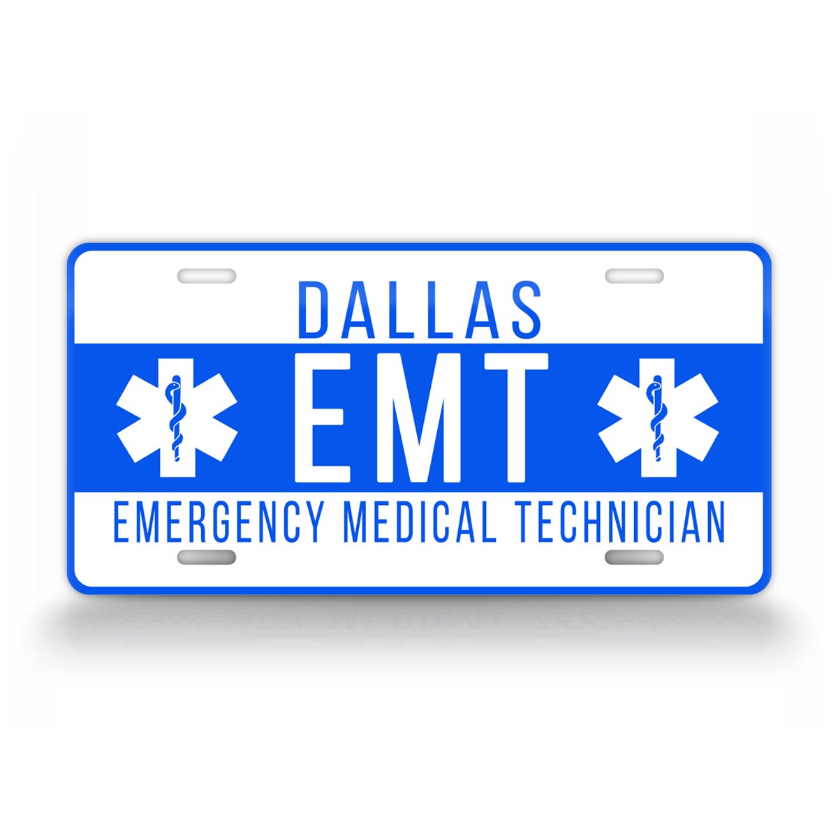 Personalized Emergency EMT Custom License Plate