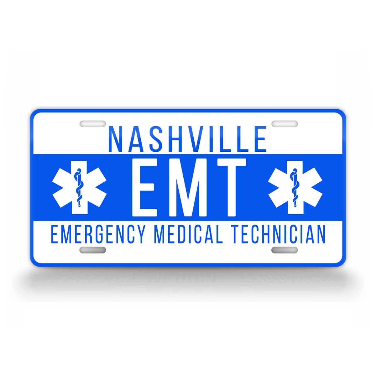 Personalized Emergency EMT Custom License Plate