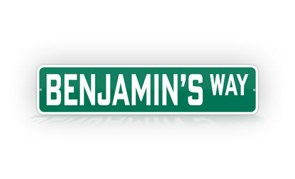 Personalized Green Street Sign Any Text Custom Road Sign