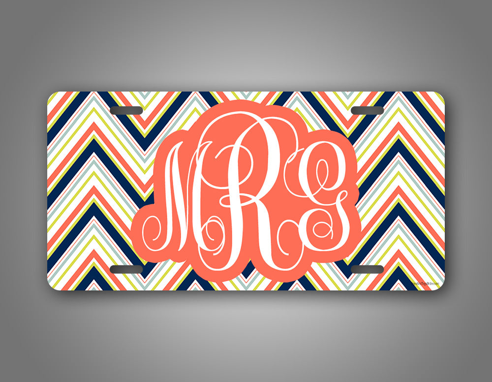 Personalized Monogram License Plate 