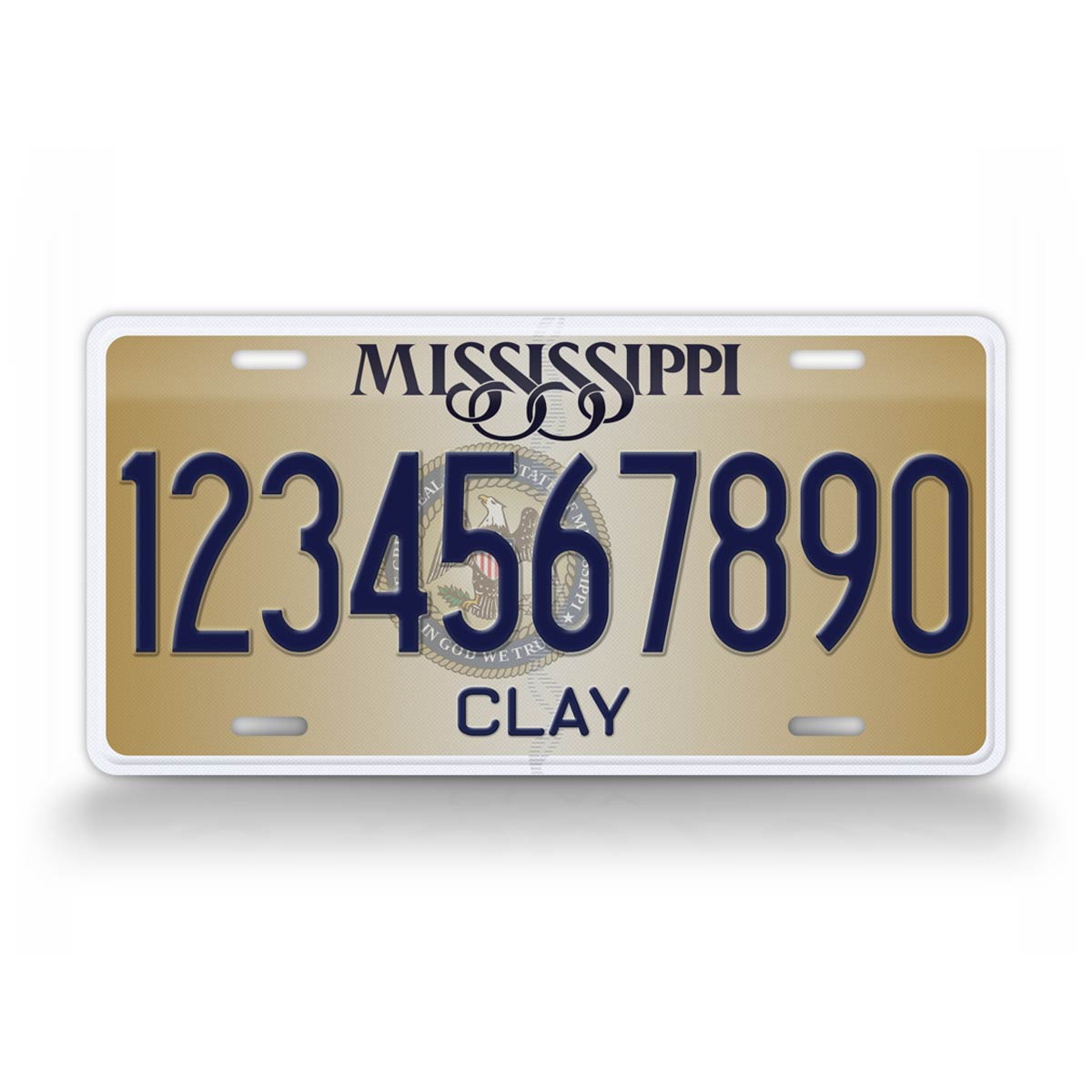 Personalized Mississippi Custom State License Plate  