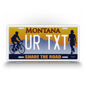 Custom Montana "Share The Road" State License Plate