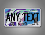Personalized Any Text Nunavut Canada License Plate 