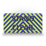 Bright Flashy Stand Clear Custom First Responder License Plate 