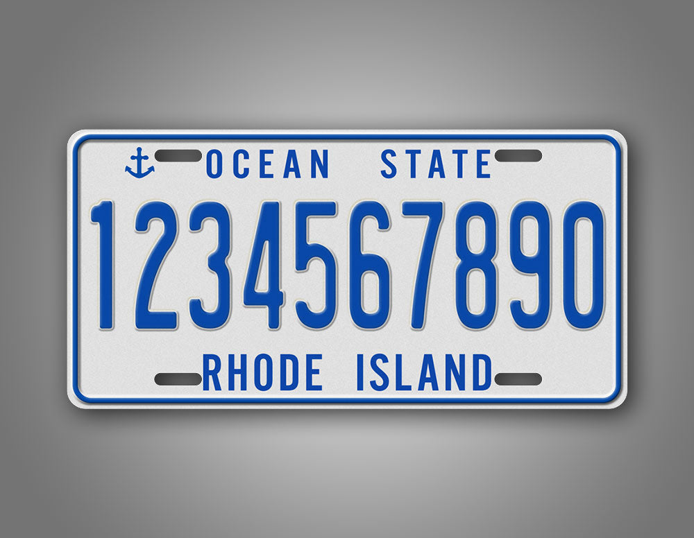 Custom Any Text Rhode Island Vintage License Plate 